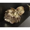 Επιχρυσωμένο Τριαντάφυλλο Σε Πολυτελή Συσκευασία Gold 28cm | Aποχυμωμένα Τριαντάφυλλα σε Γυάλινη Καμπάνα στο Stosfiri.gr