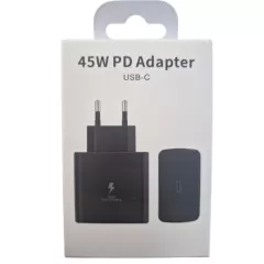 Φορτιστής με Θύρα USB-C 45W Μαύρος | Φορτιστές κινητών στο Stosfiri.gr