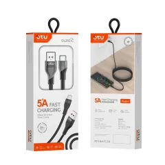 OTU DL202-C Braided USB 2.0 Cable USB-C male - USB-A male Μαύρο 2m | Φορτιστές κινητών στο Stosfiri.gr