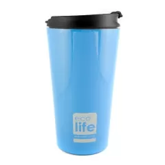 Ecolife Coffee Thermos Cup Sky Blue 370ml | Μεταλλικά Μπουκάλια/Παγούρια Ecolife στο Stosfiri.gr