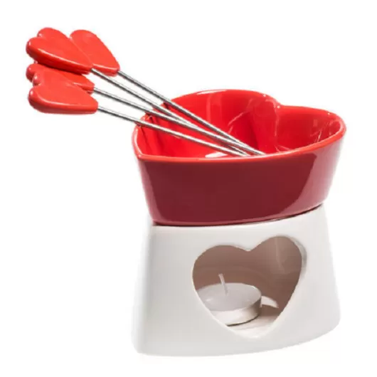 Φοντύ Σοκολάτας Σε Σχήμα Κόκκινης Καρδιάς | Προϊόντα Σε Σχήμα Καρδιάς στο Stosfiri.gr