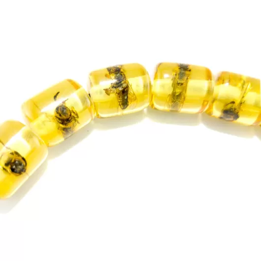 Μπεγλέρι Ρητίνης Mε Μέλισσα Σε Κάθε Χάντρα- Κίτρινο | Μπεγλέρια  στο Stosfiri.gr