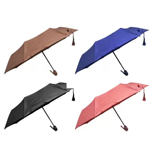 Ομπρέλα Σπαστή Αυτόματη Με Μικρό Κομψό Χερούλι JL Breaker | Ομπρέλες Βροχής στο Stosfiri.gr