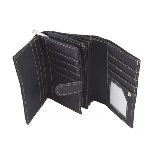 Γυναικείο Πορτοφόλι Tfar Μαύρο | Πορτοφόλια Γυναικεία Μικρά  στο Stosfiri.gr