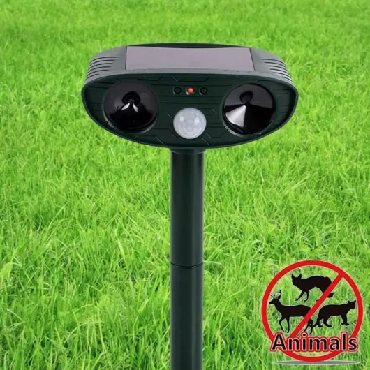 OEM Ηλιακός Ηλεκτρονικός Απωθητής Πτηνών - Ultrasonic Solar Power Signal Animal Repeller Outdoor Mouse Dog Cat Expeller | Απωθητικά Ζώων/Τρωκτικών/Πτηνών στο Stosfiri.gr