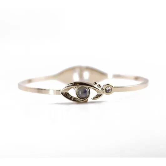 Βραχιόλι Από Ανοξείδωτο Ατσάλι Eye Ατσάλι Με Εντυπωσιακό Εφέ Τη Λέξη "Σ' Αγαπώ" Στο Φακό του Κινητού Σε Όλες Τις Γλώσες Gold B1001-22 | Βραχιόλια Γυναικεία στο Stosfiri.gr