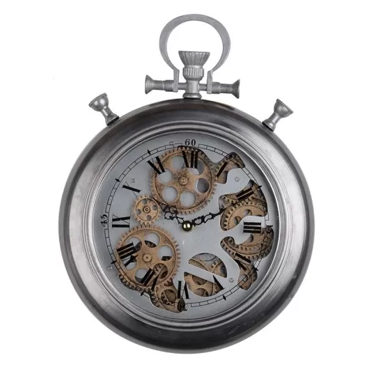 Ρολόι Τοίχου Μεταλλικό Με Εμφανή Μηχανισμό Hereford 29Χ6Χ38 | Ρολόγια Τοίχου στο Stosfiri.gr