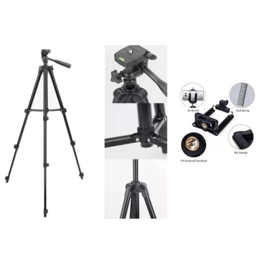 Φωτογραφικό Τρίποδο Με Βάση Για Κινητό Stand Andowl Q-3120 1μ. | Τρίποδα - Selfie Stick στο Stosfiri.gr