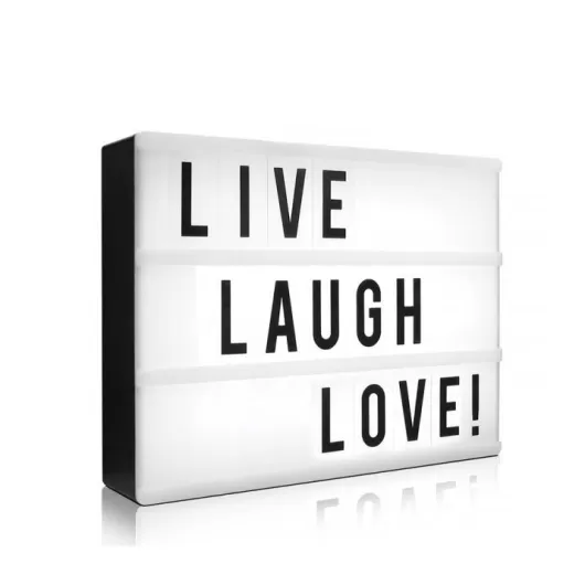 Φωτεινός Πίνακας Led Light Box A4 With 90 Letters Symbols Cards Luminous Box For Decor | Διακοσμητικά Φωτιστικά στο Stosfiri.gr