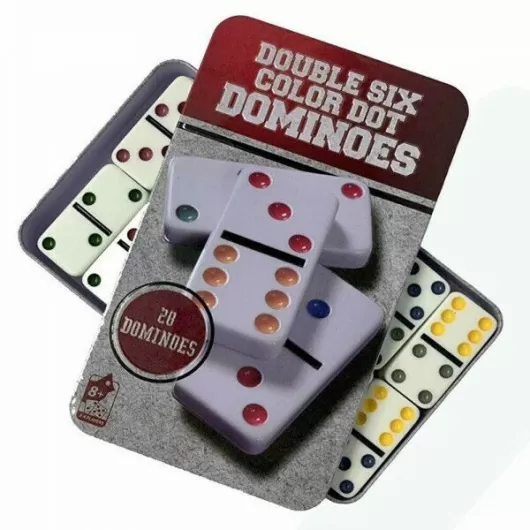 Double Six Color Dot Dominoes 28 pieces | Παιχνίδια Casino στο Stosfiri.gr