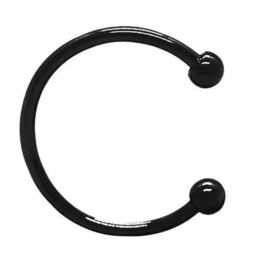 Σκουλαρίκι Μύτης Απο Χειρουργικό Ατσάλι Κρίκος Μαύρο B1004-2 | Σκουλαρίκια Μύτης στο Stosfiri.gr
