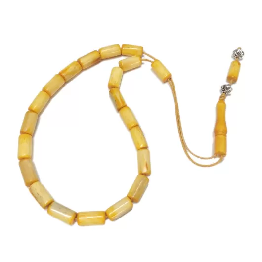 Κομπολόι Κόκκαλο Καμήλας Κίτρινο 21 Χάντρες 16mm | Κομπολόγια από Κόκκαλο Καμήλας στο Stosfiri.gr