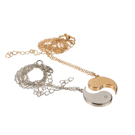 Μαγνητικό Κολιέ 2 Σε 1 Ootb Ying Yang Silver Gold | Κολιέ Γυναικεία στο Stosfiri.gr
